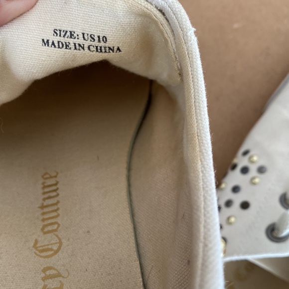 Juicy Couture Sneakers. White with Beads and Logos Size 10 - Picture 10 of 10